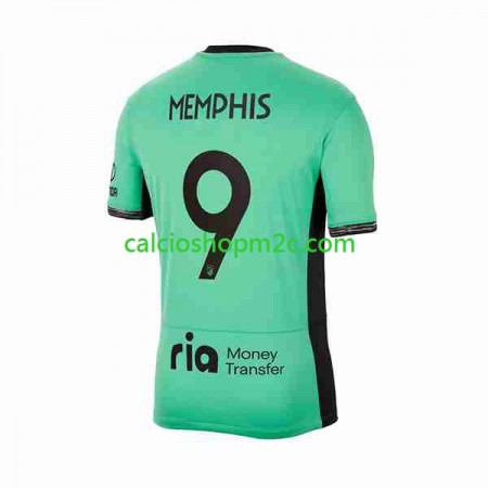 Atlético Madrid 2 Memphis Depay 9 Maglia Terza 2023/2024 Manica Corta